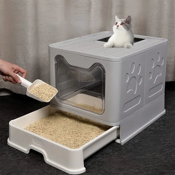 Sliding Drawer Litter Box