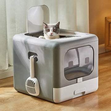 Foldable Sieve Litter Box